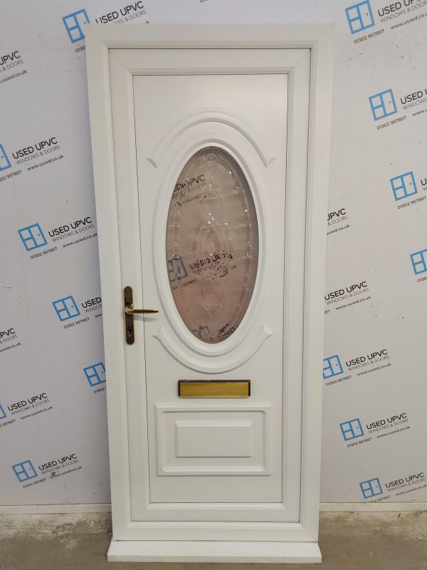 Used White Upvc Front Door 890mm x 2100mm 0041