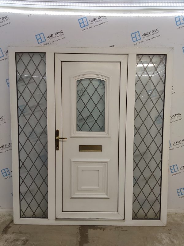 Used White Upvc Front Door And Side Panels 1790mm x 2035mm DS007