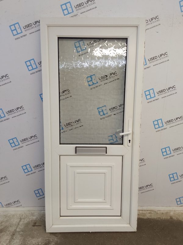Used White Upvc Front Door 920mm x 2040mm C7D013