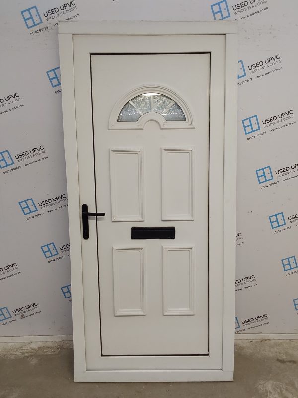 Used White Upvc Front Door 975mm x 2100mm 0738