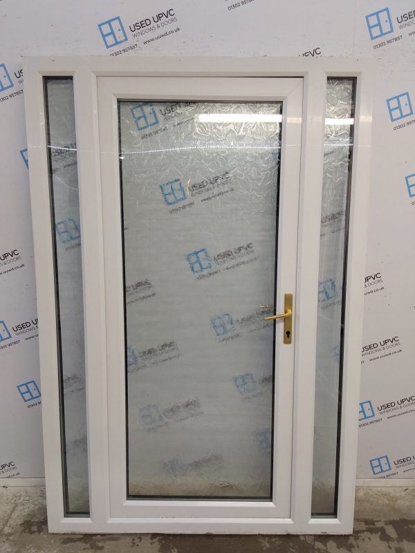 Used White Upvc Back Door And Side Panels 1365mm x 2020mm DS029