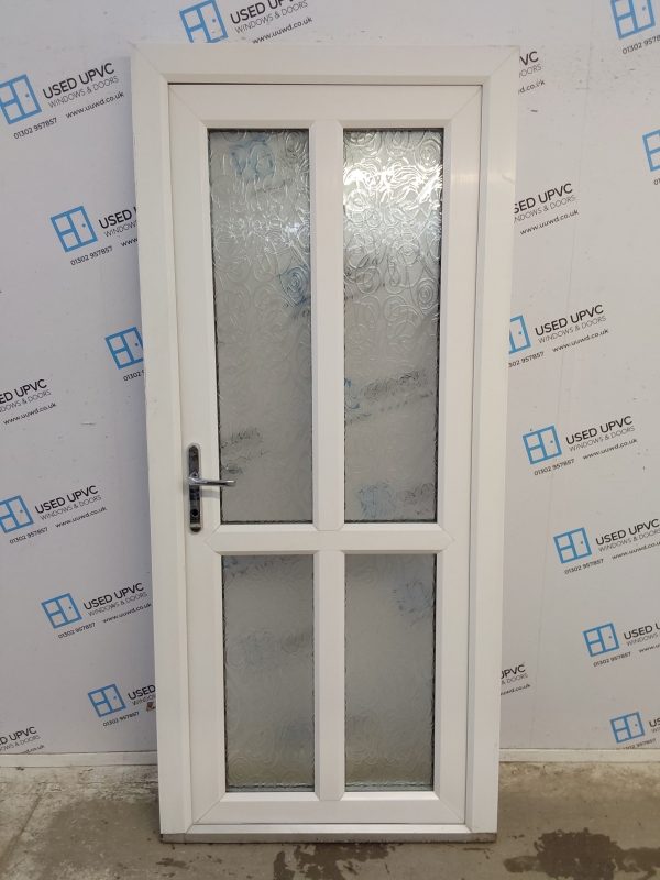 Used White Upvc Back Door 920mm x 2065mm 0462