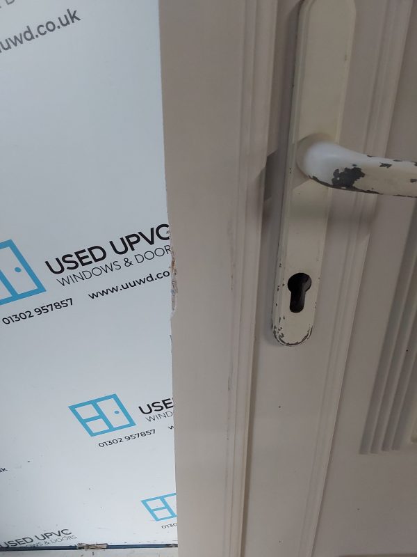 Used White Upvc Front Door And Toplight 860mm x 2545mm 0648 - Image 14