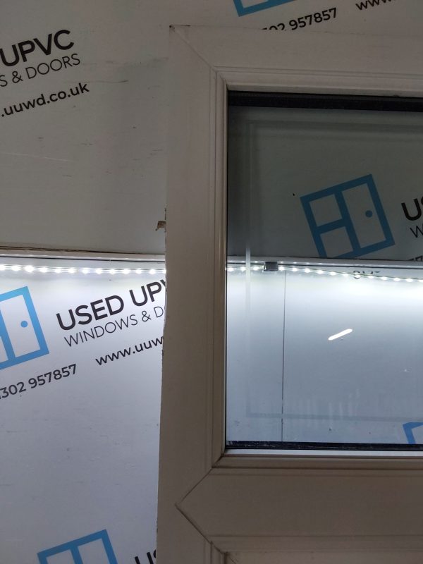 Used White Upvc Front Door And Toplight 860mm x 2545mm 0648 - Image 15
