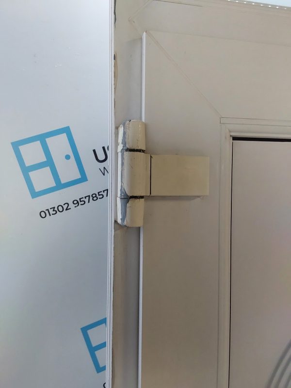 Used White Upvc Front Door And Toplight 860mm x 2545mm 0648 - Image 9