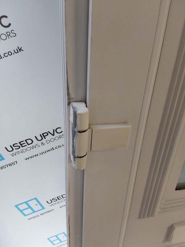 Used White Upvc Front Door And Toplight 860mm x 2545mm 0648 - Image 8
