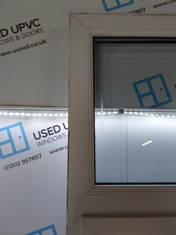 Used White Upvc Front Door And Toplight 860mm x 2545mm 0648 - Image 10
