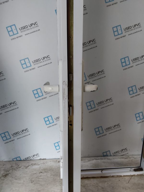 Used White Upvc Front Door And Toplight 860mm x 2545mm 0648 - Image 5