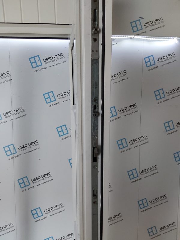 Used White Upvc Front Door And Toplight 820mm x 2500mm (Reduce To 805mm) 0612 - Image 4