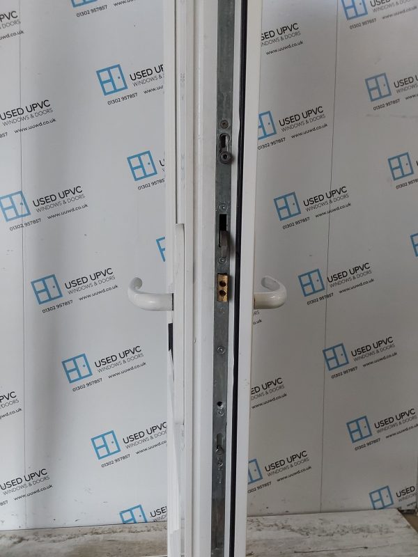 Used White Upvc Front Door And Toplight 820mm x 2500mm (Reduce To 805mm) 0612 - Image 5