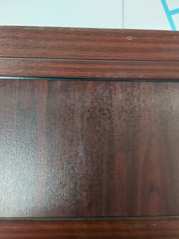 Used Woodgrain Upvc Front Door And Toplight 940mm x 2425mm 0724 - Image 14