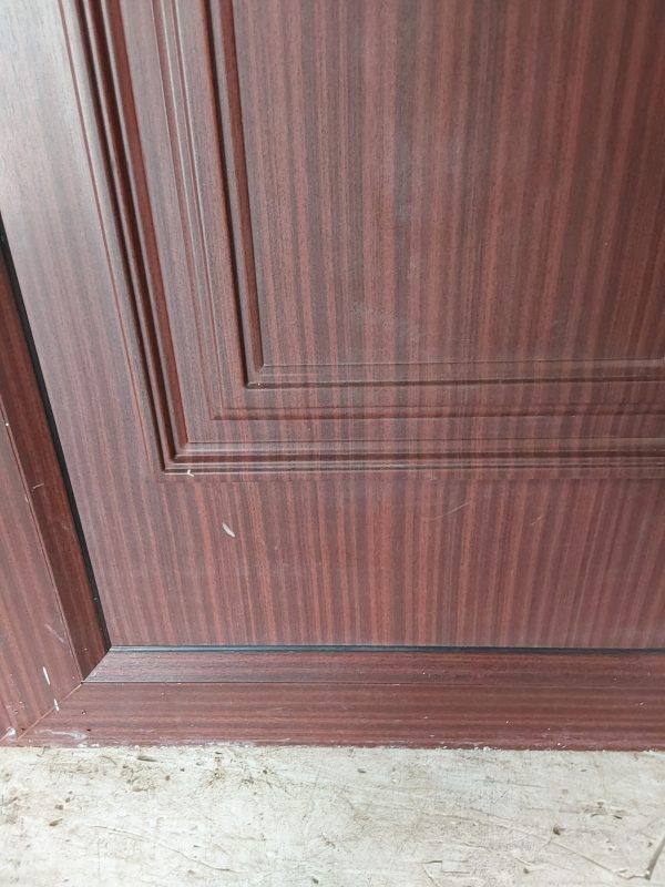 Used Woodgrain Upvc Front Door And Toplight 940mm x 2425mm 0724 - Image 15