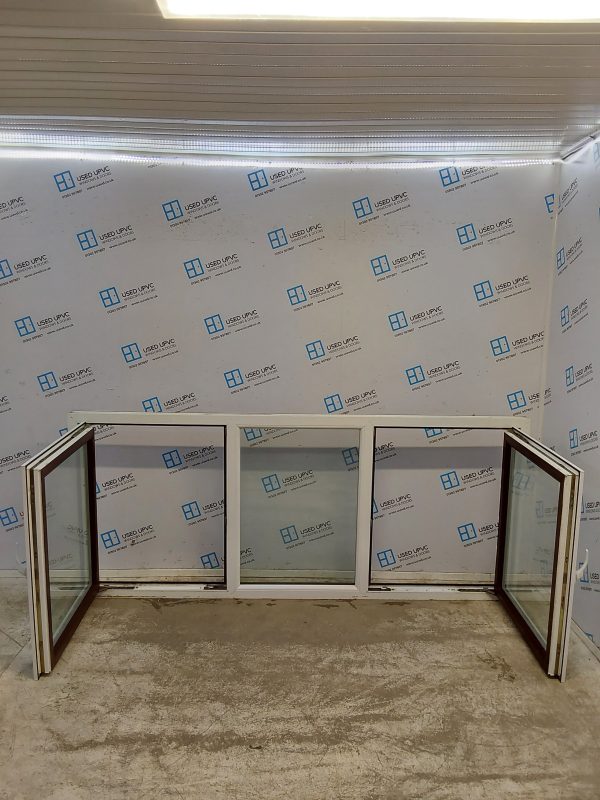 Used Rosewood Upvc Tilt And Turn Window 2430mm x 1030mm LW0050 - Image 4