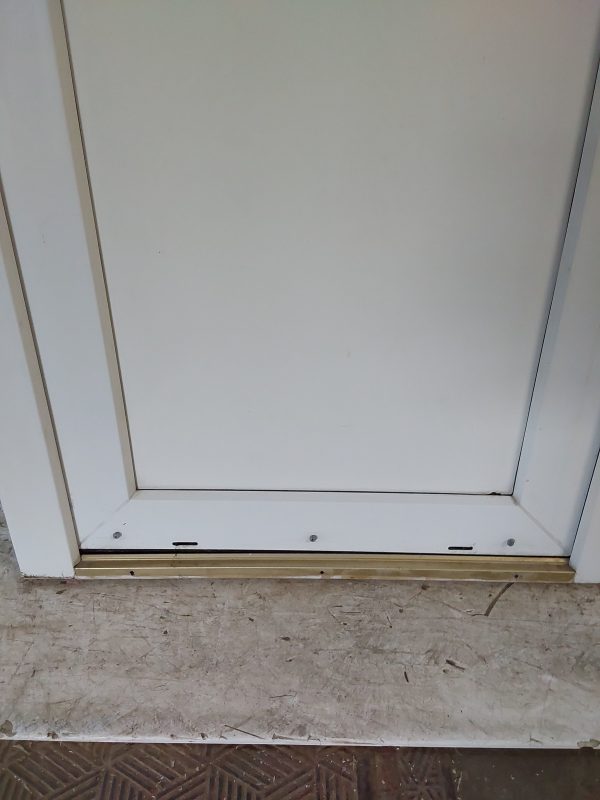Used White Upvc Back Door And Toplight 820mm x 2500mm 0413 - Image 10