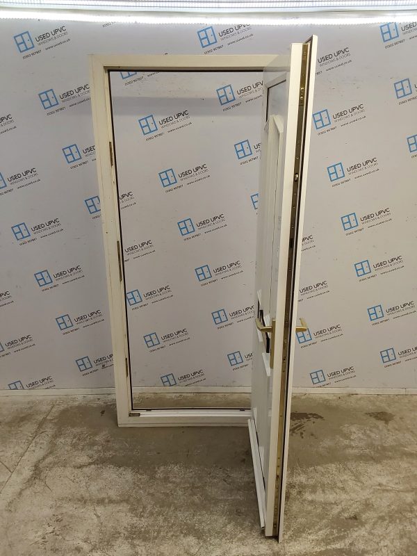 Used White Upvc Front Door 930mm x 2080mm (Reduce To 890mm) 0029 - Image 3