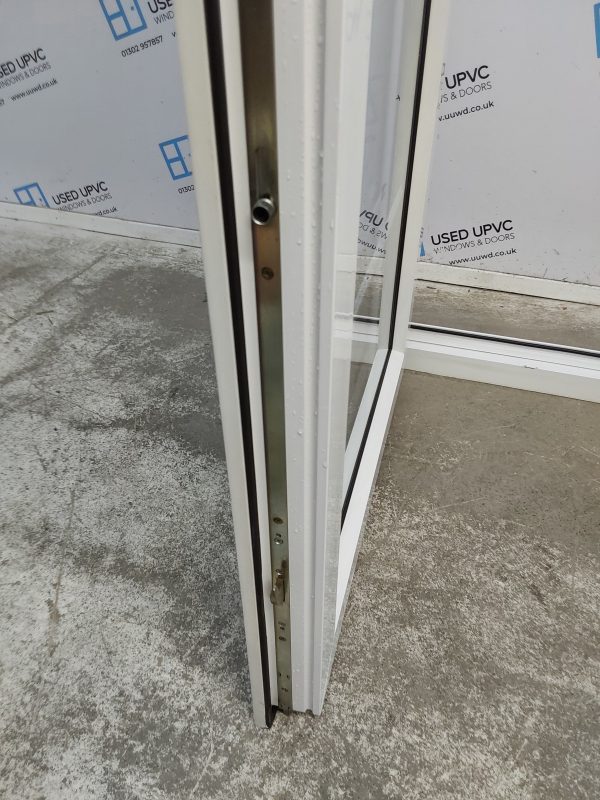 Used White Upvc French Doors 1550mm x 2050mm (Reduce To 2025mm) EA3 - Image 5
