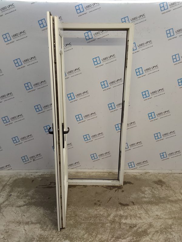 Used White Upvc Back Door 850mm x 2040mm 0041 - Image 3