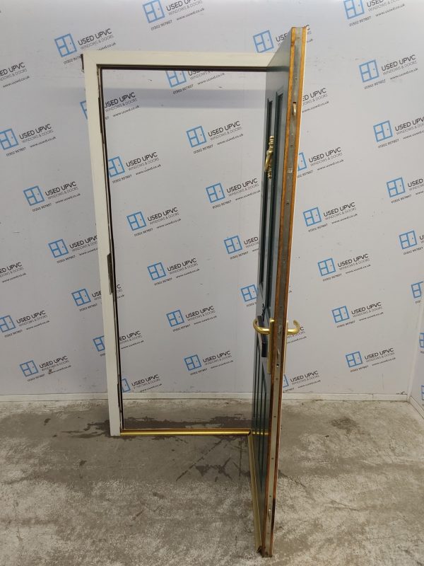 Used Dark Green Upvc Front Door 920mm x 2010mm 0042 - Image 3
