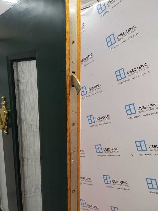Used Dark Green Upvc Front Door 920mm x 2010mm 0042 - Image 4