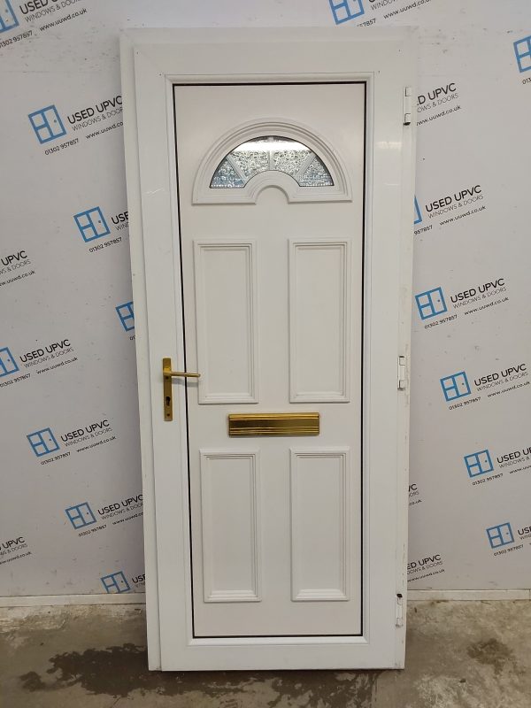 Used White Upvc Front Door 890mm x 2080mm 0378 - Image 2