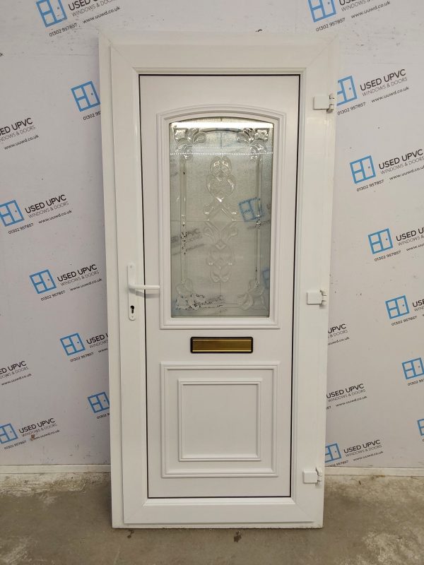 Used White Upvc Front Door 920mm x 2050mm 0554 - Image 2