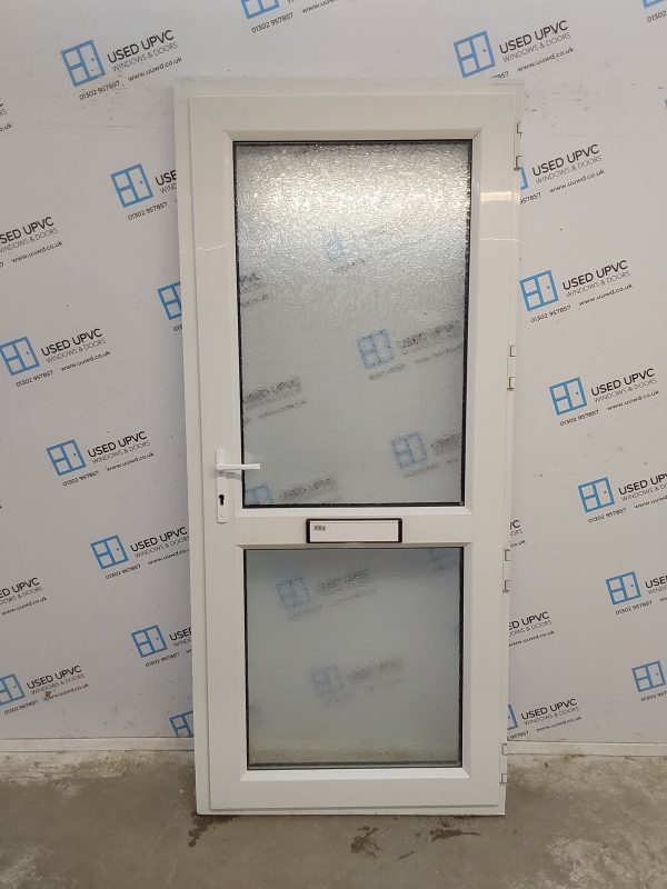 Used White Upvc Front Door 920mm x 2080mm 0555 - Image 2