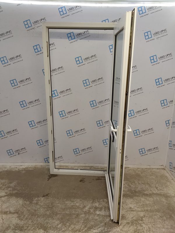 Used White Upvc Front Door 920mm x 2080mm 0555 - Image 3