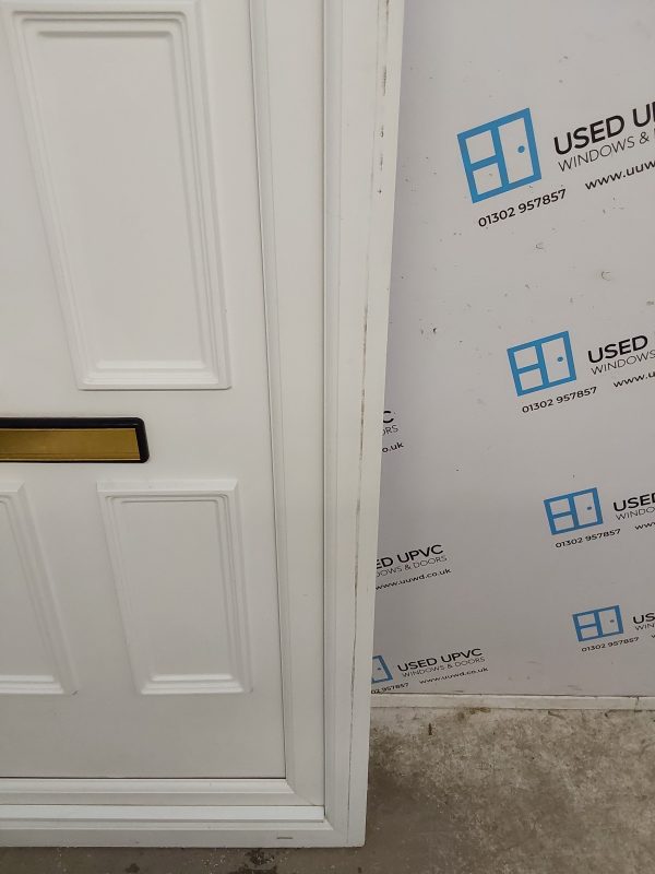 Used White Upvc Front Door 910mm x 2070mm 0434 - Image 9