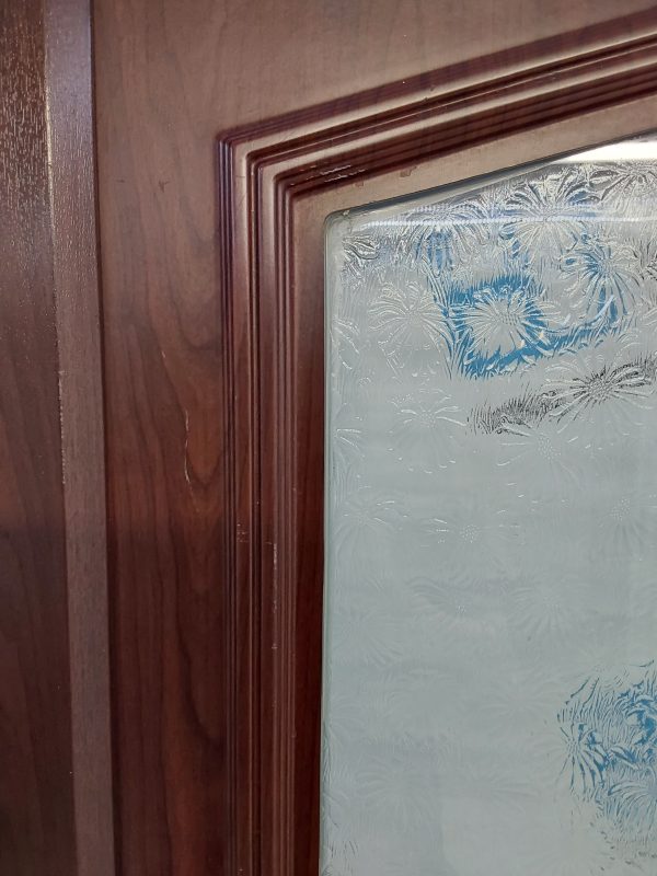 Used Rosewood Upvc Back Door 925mm x 2065mm (Reduce To 905mm) 0716 - Image 7