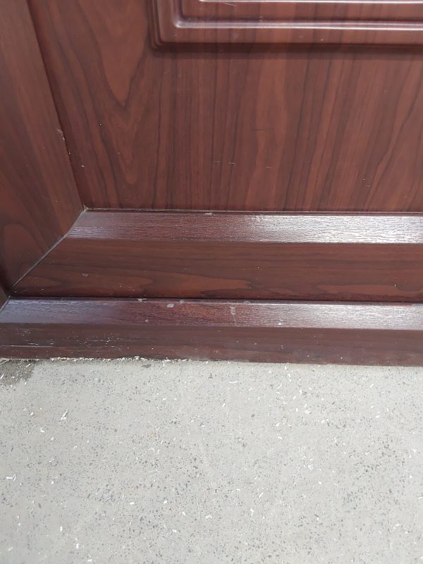 Used Rosewood Upvc Back Door 925mm x 2065mm (Reduce To 905mm) 0716 - Image 9