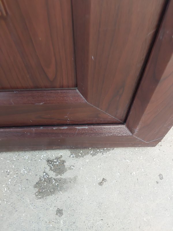 Used Rosewood Upvc Back Door 925mm x 2065mm (Reduce To 905mm) 0716 - Image 10