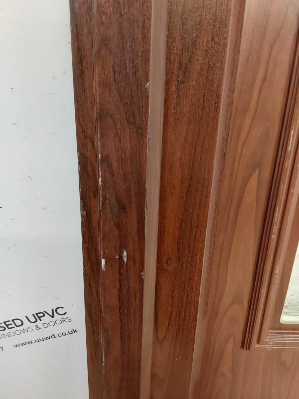 Used Rosewood Upvc Back Door 925mm x 2065mm (Reduce To 905mm) 0716 - Image 12