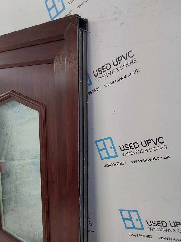 Used Rosewood Upvc Back Door 925mm x 2065mm (Reduce To 905mm) 0716 - Image 16