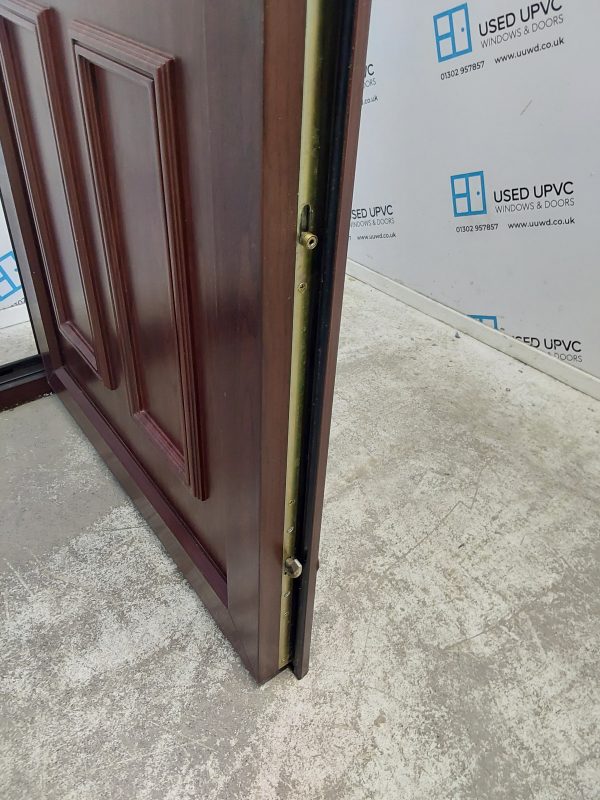 Used Rosewood Upvc Back Door 925mm x 2065mm (Reduce To 905mm) 0716 - Image 6