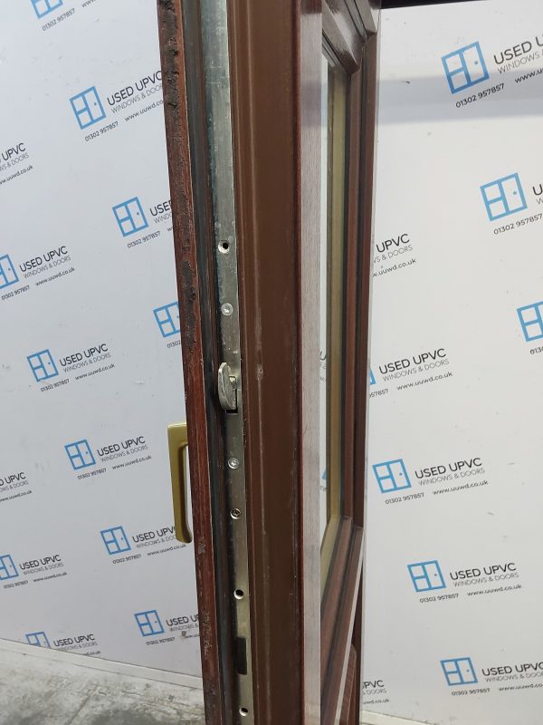 Used Woodgrain Upvc Stable Door 895mm x 2060mm (Reduce To 875mm) 0148 - Image 5