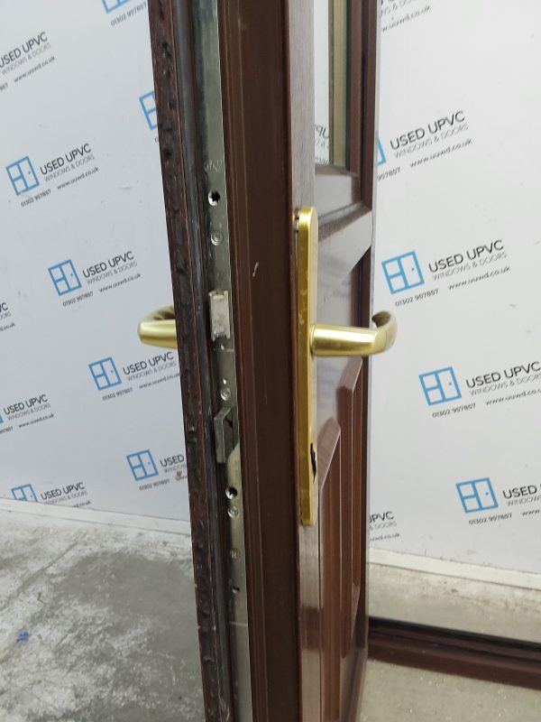 Used Woodgrain Upvc Stable Door 895mm x 2060mm (Reduce To 875mm) 0148 - Image 6