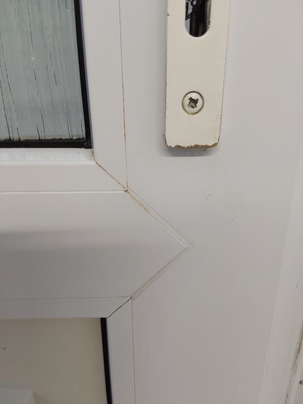 Used White Upvc Back Door 930mm x 2020mm (Reduce To 915mm) 0020 - Image 10