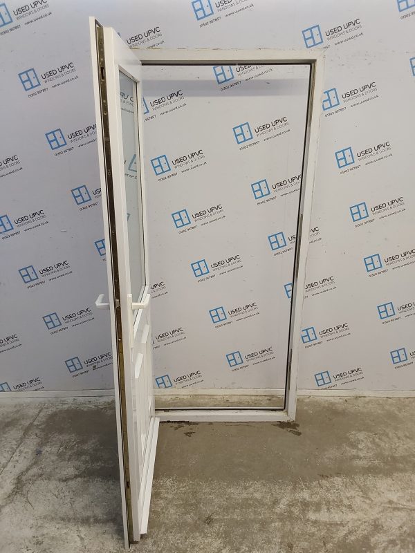 Used White Upvc Back Door 930mm x 2020mm (Reduce To 915mm) 0020 - Image 3