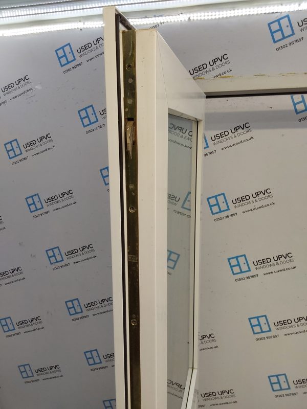 Used White Upvc Back Door 930mm x 2020mm (Reduce To 915mm) 0020 - Image 4