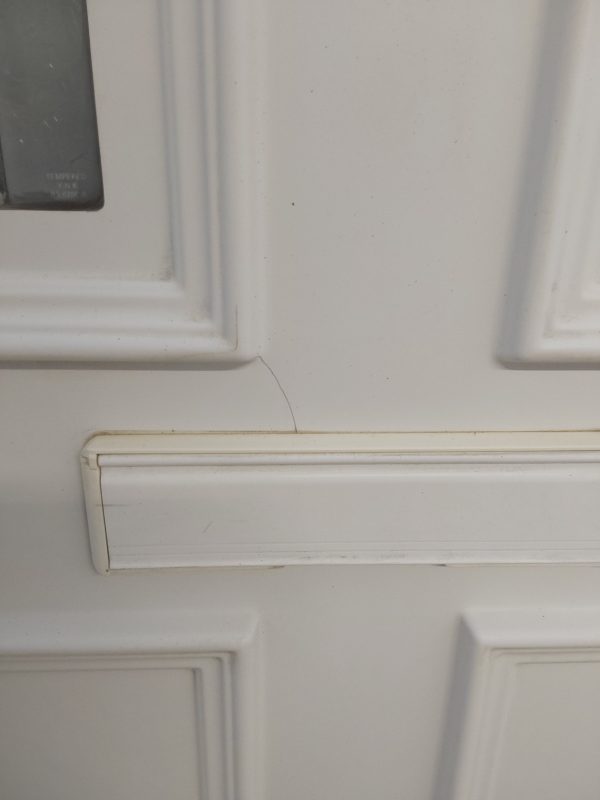 Used White Upvc Front Door 895mm x 2020mm 0025 - Image 12