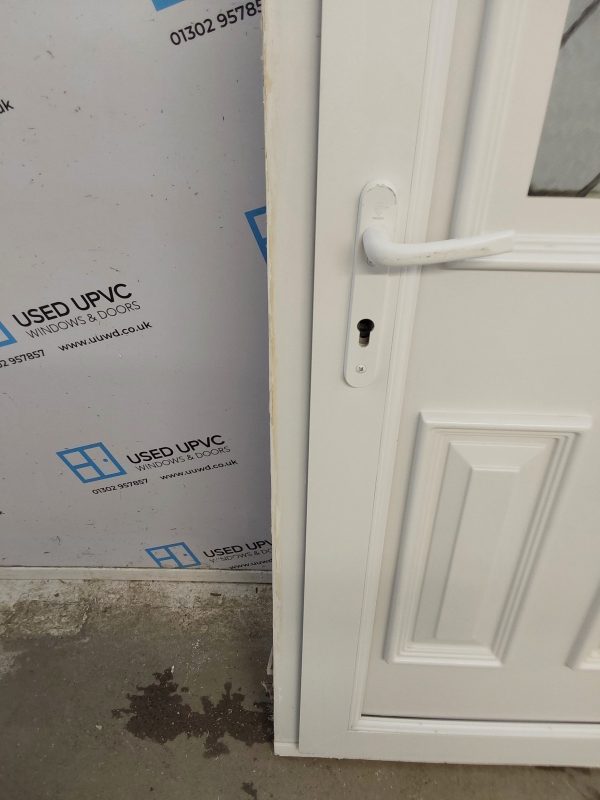 Used White Upvc Back Door 830mm x 2010mm 0030 - Image 9