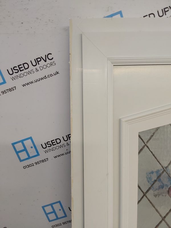 Used White Upvc Back Door 830mm x 2010mm 0030 - Image 10
