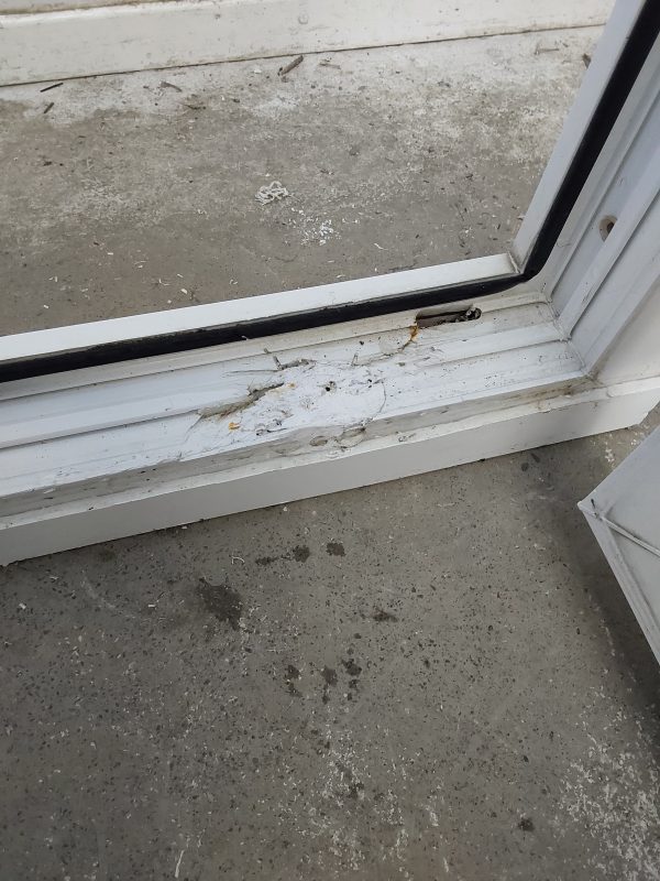 Used White Upvc Back Door 830mm x 2010mm 0030 - Image 7