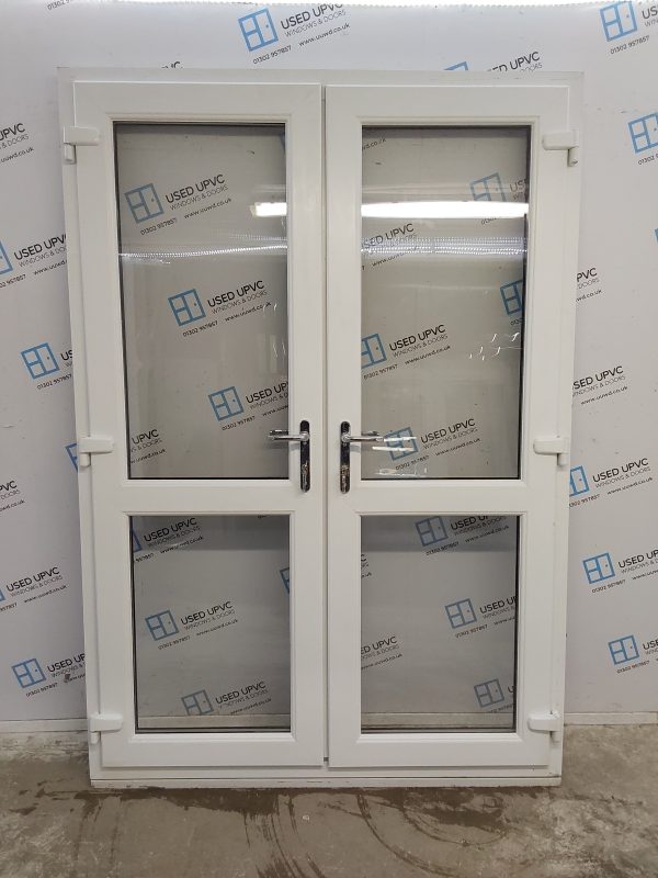 Used Black Upvc French Doors 1500mm x 2170mm EA1 - Image 2
