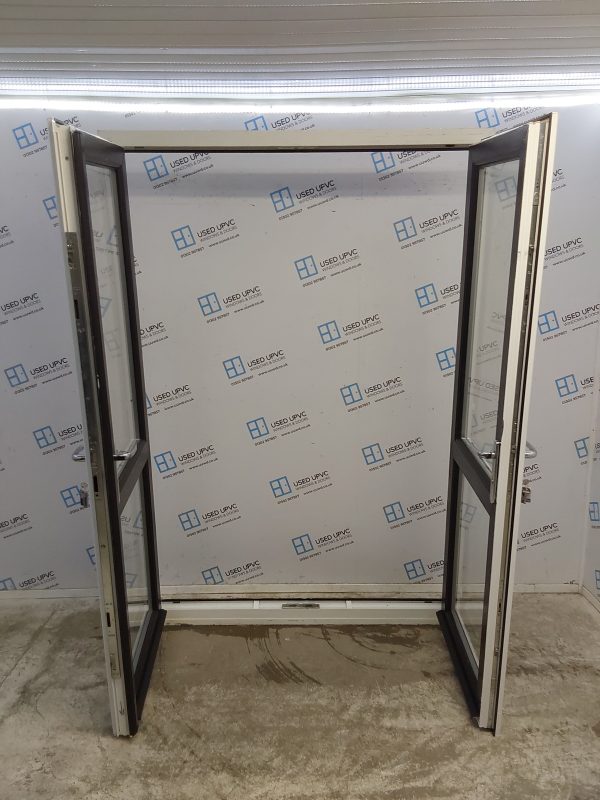 Used Black Upvc French Doors 1500mm x 2170mm EA1 - Image 3