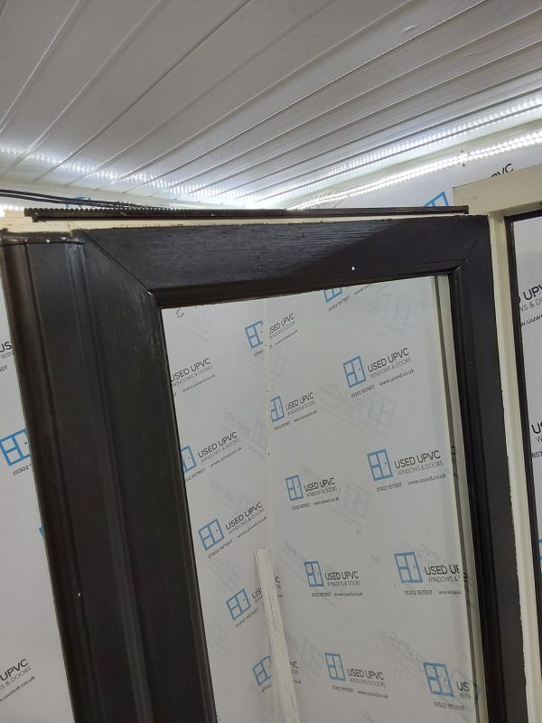 Used Black Upvc French Doors 1500mm x 2170mm EA1 - Image 9