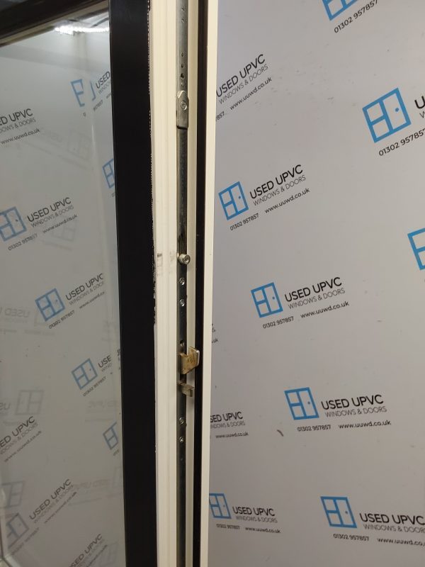 Used Black Upvc French Doors 1500mm x 2170mm EA1 - Image 4