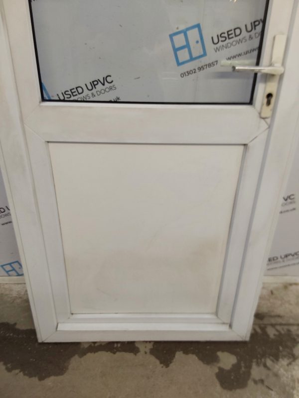 Used White Upvc Back Door 845mm x 2045mm (Reduce To 815mm) 0821 - Image 10