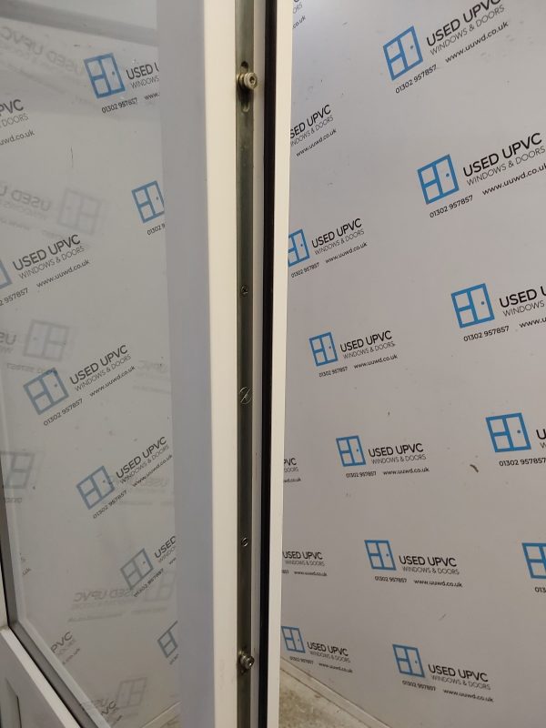 Used White Upvc Back Door 845mm x 2045mm (Reduce To 815mm) 0821 - Image 4