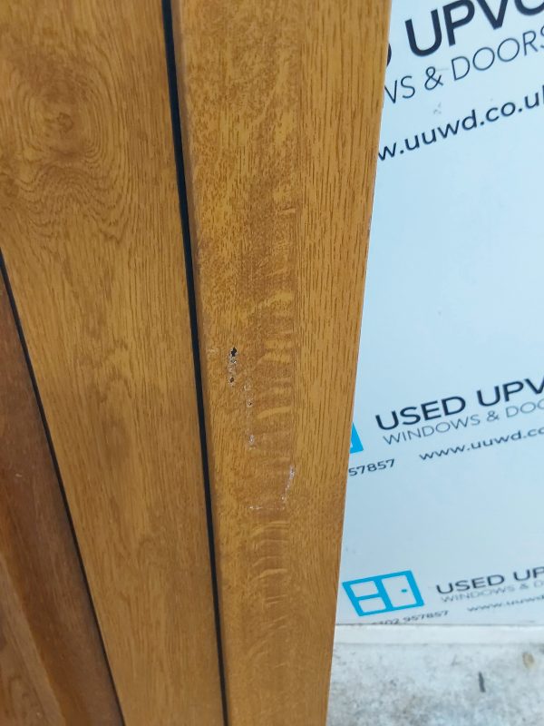 Used Oak Upvc Back Door 865mm x 2070mm 0555 - Image 9